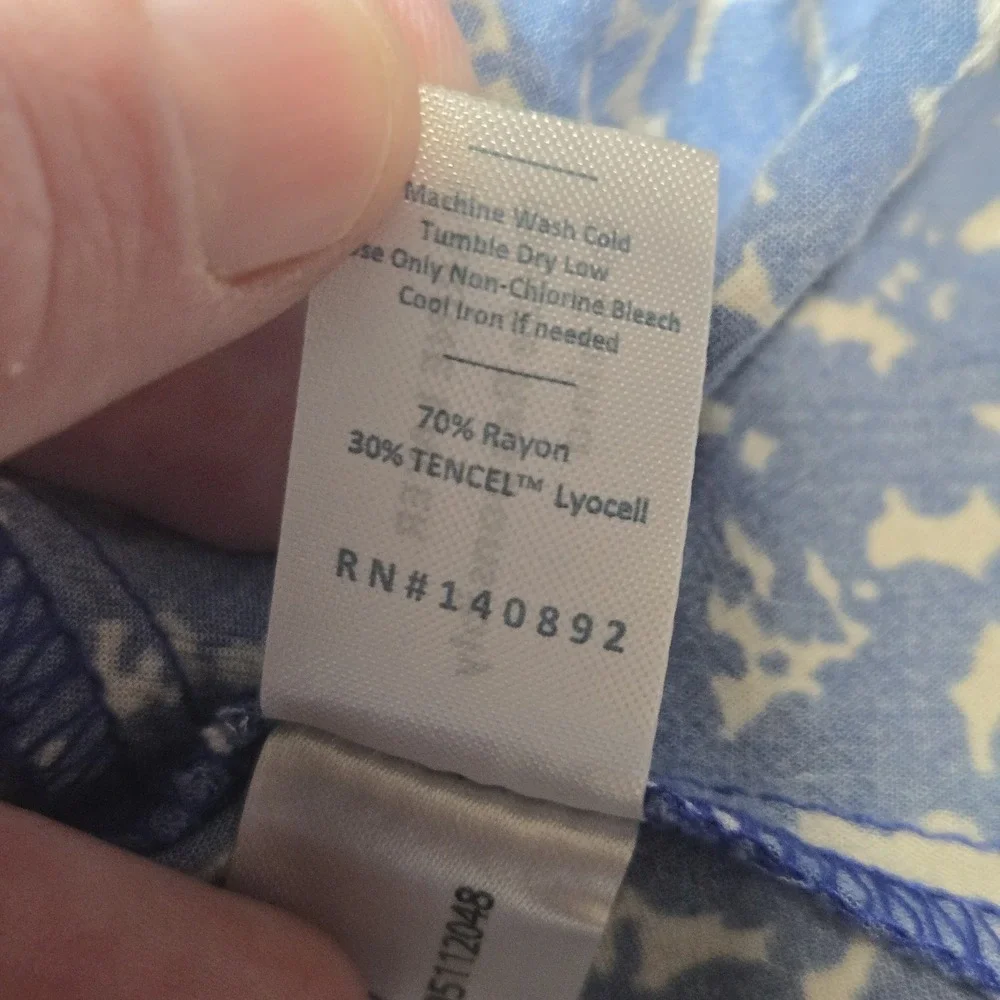 NWT Marine Layer Bonnie Mini Skirt‎ 14 Back Zip Closure White Blue Ditsy Floral